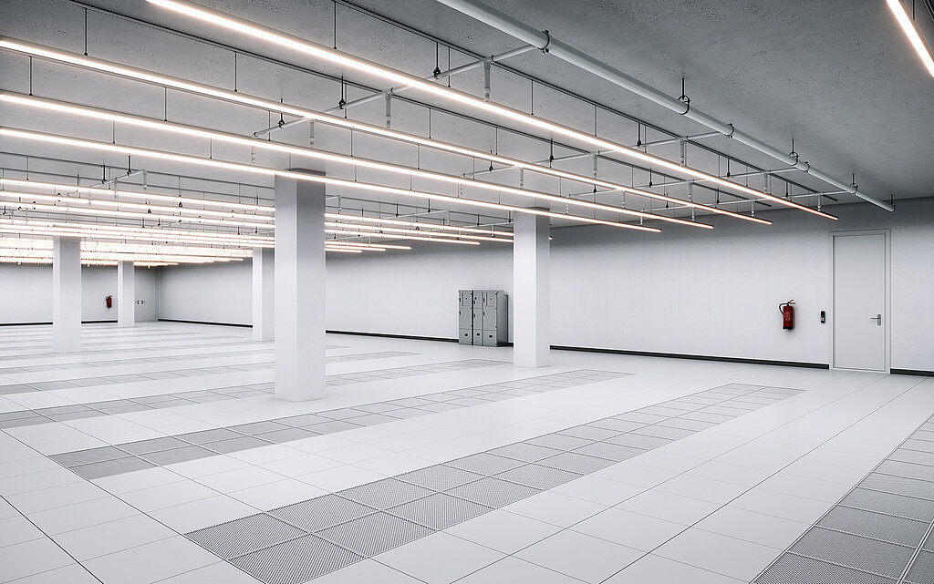 Empty Server room in Data Center Schwalbach
