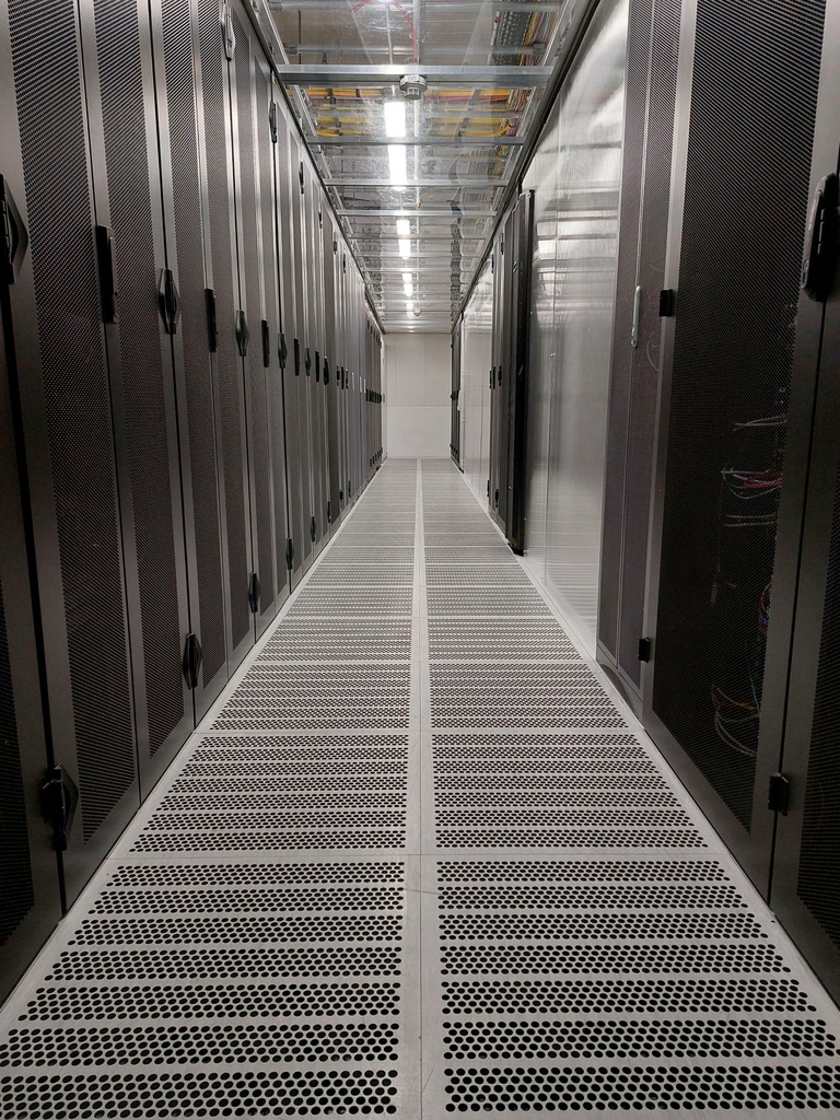 Server aisle of the data center