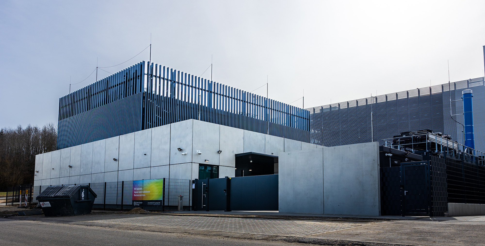 Data center of Ulm municipal utilities, exterior view